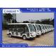 White Color Electric Shuttle Vehicles With 11 Seater Zero Pollution Long Service