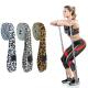 Leopard Print Workout Exercise Booty 208cm Resistance Bands Set For Pilates Sport Crossfit  Fitness Training