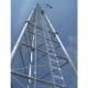 30m Tubular Lattice Communication Tower With Cable Tray Climb Ladder