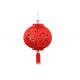 Chinese Palace Red EN71 Felt Lantern Celebration Decoration