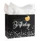 Happy Birthday Gift Tote Paper Bag Set Logo Customizable CMYK 4 Color Offset Printing