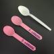 PLA Composable Customized Spoons Fork Knife For Ice Cream Shops