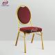 Anti Friction Fabrics Hotel Banquet Chair Round Back Stacking Foam Cushion
