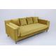 Customized Modern Velvet Fabric Living Room Sofa With Wood Frame