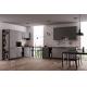 Customized L Shaped Kitchen Cabinets Industrial Style Tailored Kitchen Set