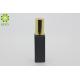 Matte Black Glass Liquid Foundation Packaging Bottle 30ml With Gold Pump Cap