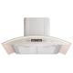 Stainless Steel Glass Arc Shaped Kitchen Range Hood Low Noise Wall Mounted Chimney Hood
