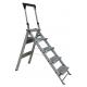 5 Steps Domestic Aluminum Step Ladders Stool with Handle and Tool Tray