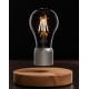 wooden base round magnetic levitaiton desk night light bulb lamp display rack