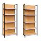 Customized Color Wood Gondola Shelving Retail Grocery Shelves For Book Stores