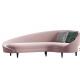 Gelaimei Hotel Lounge Sofa Pink Curved Sofa Modern With ISO14001