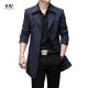 Men's Jackets Fashion Windproof Casual Slim Fit Windbreaker Long Coat With Suit Coats
