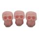 1 On-Off Wax Skull LED Light 3pk Pink  7*8.7*8.21cm CR2032 Button Cell Battery