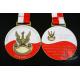 Zinc alloy Swinning Sports Marathon Metal Award Medals Soft Enamel 3d Die casting Medallion