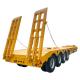 TITAN 3 4 Axle 60 80 T Low Bed Semi Trailer Lowbed Truck Trailer Extendable Low Loader Lowboy Trailer for Sale
