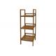 3 Tiers W30cm H78cm Natural Color Bamboo Shelves Furniture
