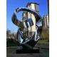 ODM Stainless Steel Abstract Sculpture City Logo Garden Decoration