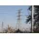 110KV Electric Power Transmission Steel Tower Double / Single Conduct Circuit