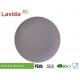 Gray Solid Color Bamboo Fibre Plates High Strength Non - Flammable For Household