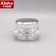 3-50g Frosted Cosmetic Cream Jar Diamond Acrylic Cosmetic Containers Double Wall