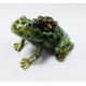 Baby Mum Frog trinket jewelry box metal frog trinket box treasure box metal jewelry box