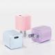 Compact White Colour Custom Single C Port Mini Cube GaN US Plug Charger Adapter For Mobile Wall Chargers 100-240V Input