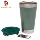 FDA 16oz Double Wall Stainless Steel Beer Mug With Bottle Opener