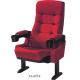 Red Fabric PP Home Theater Seating Chairs Movable Armrest Standard Size