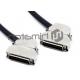 Angle Entry SCSI Data Cable MDR 50 Pin Male To MDR 50 Pin With Tinned Copper Conductor