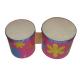 Small size flower decal Wood Bongos Drum / Music Toy / Kids musical instruments / Promotion gift AG-B04