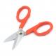Polished Finish Electrician Scissors with Easy Grip Handle and Carbon Steel Loop