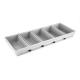 5 slotted Alumminum steel baking loaf pan baking tray toast box bread molding bread baking toast box for restaurant