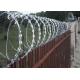 Double Blade Spiral Barbed Wire Rope Blade Razor Wire For Protecting Fence