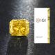 Radiant Shape HPHT Lab Grown Yellow Diamond 1.3ct-1.7ct IGI Certified