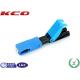 SC Field Assembly Optical Connector Single Mode Pre Polished Blue Color