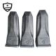 Black Steel Forged Bucket Teeth For Wheel Loader Attachments