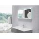 Indoor Silver LED Bathroom Mirror Customized Shape And Color