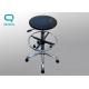 PU Leather Adjustable Cleanroom Esd Chairs 430*400mm Size With Foot Rest