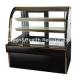 Commercial Right Angle Cake Display Refrigerator With Back Open Glass Door