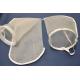 High Removal Efficiency Nylon Filter Bags , Filter Media Bags With Steel Ring