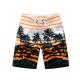 Oem Factory Manufacturer Custom Logo Knitted Beach Surf Shorts Hawaiian Style Male Swimming Wear