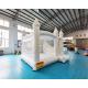 Wedding Combo Inflatable White Bounce House With Slide