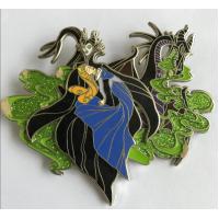 Silver plated cute hard enamel metal lapel pin on pin badge custom