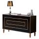Xinyu PC002 Living Room Vintage Solid Wood Cabinet With Drawers Black