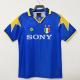 Blue Retro Soccer Jerseys V Neck Quick Dry Football Shirt