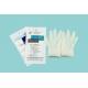 Sterilized Rubber Disposable Medical Gloves Blue / White Color CE Certificate