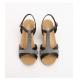 BS114 Bohemian Slope Heel Roman Shoes Women Summer Retro One With Vacation Large Size Slope Heel Sandals Women