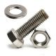 DIN931 Partial Full Thread Hex Bolt And Nut And Washer M16 Stainless Steel Bolts
