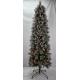 7FT Christmas Tree Pine Slim with Silver Frosted Christmas Theme