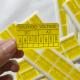 Synthetic Paper Vinyl Tamper Seal Stickers Custom Printing Die Cut Label Sticker